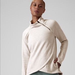 Athleta Cozy Karma Asym Pullover, Small, NWT